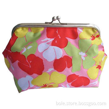 Satin Cosmetic Bag, Used as Coin Purse